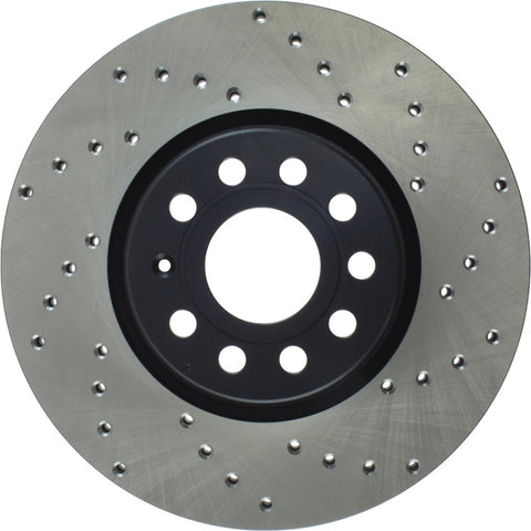StopTech 06-13 Audi A3/08-09 TT / 06-09 VW GTI Mk V Cryo-Stop Left Front Drilled Rotor - 128.33098CL