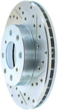 StopTech Select Sport 96-00 Honda Civic DX/HX Coupe Slotted and Drilled Left Front Rotor - 227.40023L