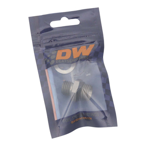 DeatschWerks 6AN ORB Male To 12 X 1.5 Metric Male (Incl O-Ring and Crush Washer) - 6-02-0602