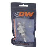 DeatschWerks 8AN Male Flare to Straight 5/16in Single Hose Barb - Anodized DW Titanium - 6-02-0743