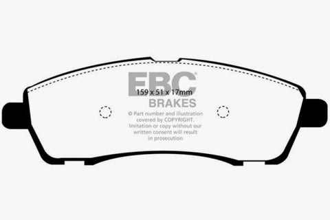 EBC 00-02 Ford Excursion 5.4 2WD Yellowstuff Rear Brake Pads - DP41603R