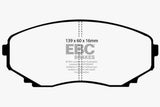 EBC 00-02 Mazda MPV 2.5 Greenstuff Front Brake Pads - DP61121