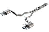 Borla 2020 Ford GT500 5.2L AT 3in ATAK CatBack Exhaust w/ Chrome Tips - 140837