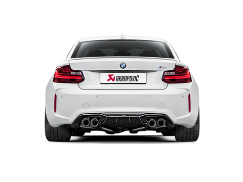 Akrapovic 16-17 BMW M2 F87 (Excl M2 Competition) Evolution Line Cat Back (Titanium) w/Carbon Tips - ME-BM/T/8H