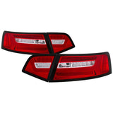 Spyder 09-11 Audi A6 LED Tail Lights - Red Clear (ALT-YD-AA609-LED-RC) - 5085191
