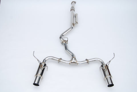 Invidia 2022+ Subaru WRX N1 Twin Outlet Single Layer SS Tip Cat-Back Exhaust - HS22WRXGTP