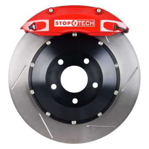StopTech 05-10 Ford Mustang GT Front BBK Red ST-40 355x32mm Slotted Rotors - 83.330.4700.71