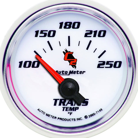 Autometer C2 52mm 100 - 250 Deg. F Electronic Trans Temp Gauge - 7149