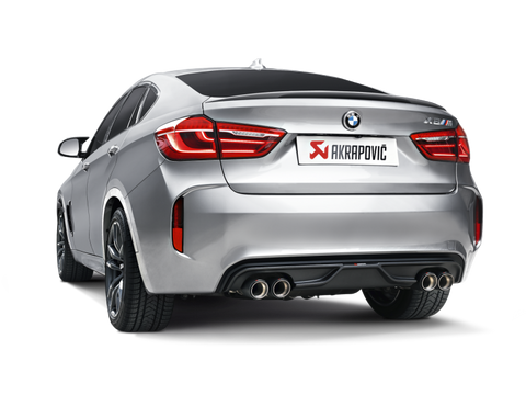 Akrapovic 15-17 BMW X5M (F85) Evolution Line Cat Back (Titanium) w/ Carbon Tips - S-BM/T/1