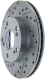 StopTech Select Sport 06-11 Honda Civic DX/EX/LX Slotted and Drilled Right Front Rotor - 227.40056R