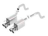 Borla 06-13 Chevy Corvette C6 ZO6/ZR1 Manual Trans S-Type II Rear Section Exht Dual Rd Rolled Tips - 11917