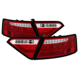 Spyder 08-12 Audi A5 LED Tail Lights - Red Clear ALT-YD-AA508V2-LED-RC - 5083258