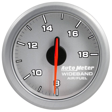 Autometer Airdrive 2-1/6in Wideband Air / Fuel Gauge 10:1-17:1 ARF Range - Silver - 9178-UL