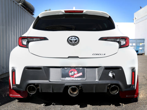 aFe 23-24 Toyota GR Corolla L3 1.6L (t) Gemini XV 3in to 2-1/2in Cat Back Exhaust w/ Polished Tips - 49-36070-P