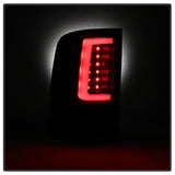 Spyder 07-13 GMC Sierra 1500 V2 Light Bar LED Tail Lights - Black (ALT-YD-GS07V2-LBLED-BK) - 5084743