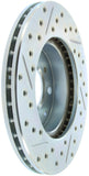 StopTech Select Sport 96-00 Honda Civic DX/HX Coupe Slotted and Drilled Left Front Rotor - 227.40023L