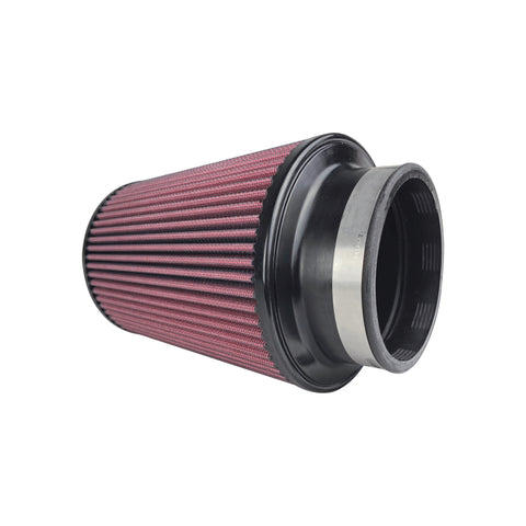 Injen Oiled Air Filter 4.0in Flange ID / 6.0in Base / 6.9in Media Height / 5.0in Top - X-1127-BR