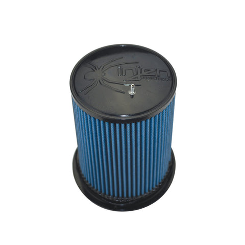 Injen SuperNano-Web Air Filter 5in Flange ID 7in Base/ 7.9in Height/ 5in Top/ Filter Monitor Nipple - X-1106-BB