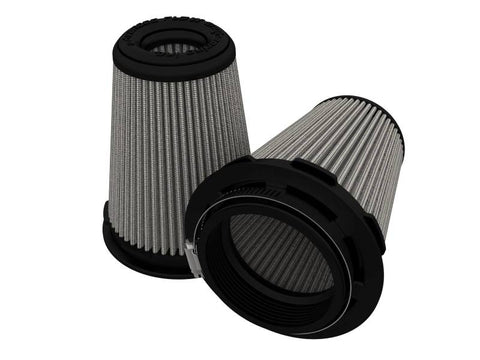aFe MagnumFLOW Pro DRY S Air Filter 3-1/2in F x 5in B x 3-1/2in T x 6in H (Pair) - 20-91202DM