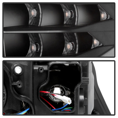 Spyder 09-12 BMW E90 3-Series 4DR Projector Headlights Halogen - LED - Black - PRO-YD-BMWE9009-BK - 5086488