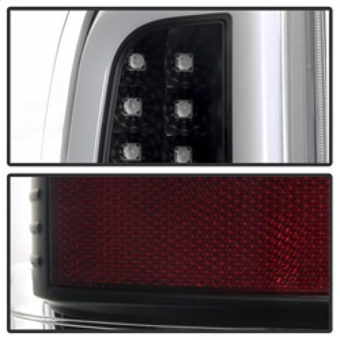 Spyder 08-16 Ford Super Duty F-250 V3 Light Bar LED Tail Lights - Black (ALT-YD-FS07V3-LBLED-BK) - 5084712