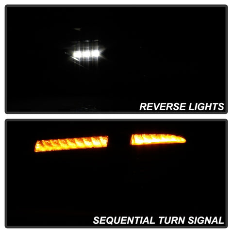 Spyder 08-14 Subara Impreza WRX Hatchback LED Tail Lights Seq Signal Black ALT-YD-SI085D-SEQ-BK - 5086730