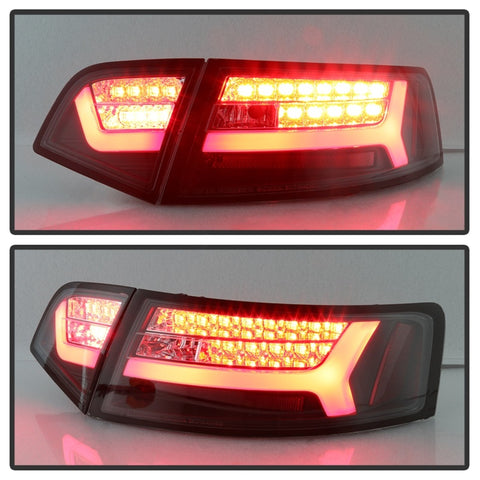 Spyder 09-12 Audi A6 LED Tail Lights - Black (ALT-YD-AA609-LED-BK) - 5085160