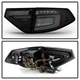 Spyder 08-14 Subara Impreza WRX Hatchback LED Tail Lights Seq Signal Blk Smoke ALT-YD-SI085D-SEQ-BSM - 5086747