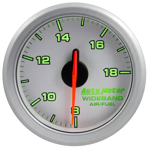 Autometer Airdrive 2-1/6in Wideband Air / Fuel Gauge 10:1-17:1 ARF Range - Silver - 9178-UL