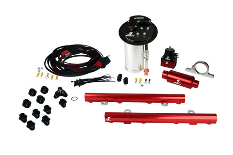 Aeromotive 10-13 Ford Mustang GT Fuel System - A1000 Pump/Deluxe Wiring Kit/5.0L 4V Rails - 17324