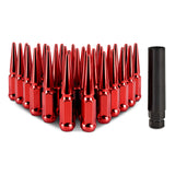 Mishimoto Mishimoto Steel Spiked Lug Nuts M14 x 1.5 32pc Set Red - MMLG-SP1415-32RD