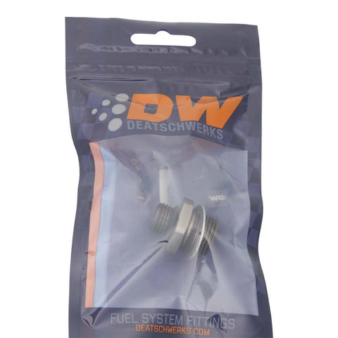 DeatschWerks 6AN ORB Male To 18 X 1.5 Metric Male (Incl O-Ring and Crush Washer) - 6-02-0606