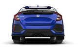 Rally Armor 17-21 Honda Civic Sport & Touring (Hatch) Black UR Mud Flap w/ Blue Logo - MF51-UR-BLK/BL