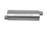 Gibson SFT Superflow Offset/Offset Round Muffler - 6x24in/2.25in Inlet/2.25in Outlet - Stainless - 788700S