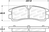 StopTech Street Select Brake Pads - Rear - 305.07540