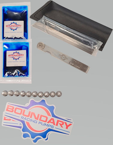 Boundary Oil Pump Gear Assembly Kit w/Ten 20mm Torx Screws/Straight Edge/Feeler Gauge/Lube/Decal - BOUND-ASSEMBLYKIT-20MM
