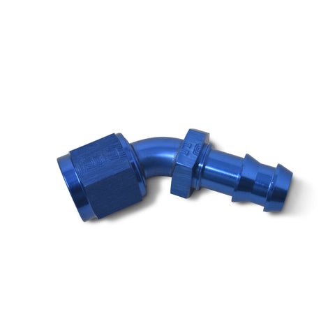 Russell Performance -4 AN Twist-Lok 45 Degree Hose End (Blue) - 624070