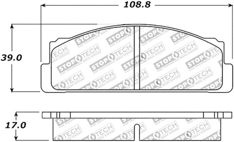 StopTech Performance Brake Pads - 309.00541