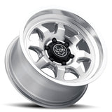 ICON Nuevo 17 X 8.5 6 X 5.5 0mm Offset 4.75in BS Silver Machined - 8117858347SM