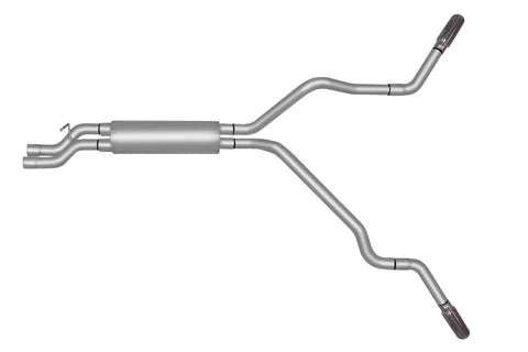 Gibson 02-05 Chevrolet Silverado 2500 HD Base 6.0L 2.5in Cat-Back Dual Extreme Exhaust - Aluminized - 5009