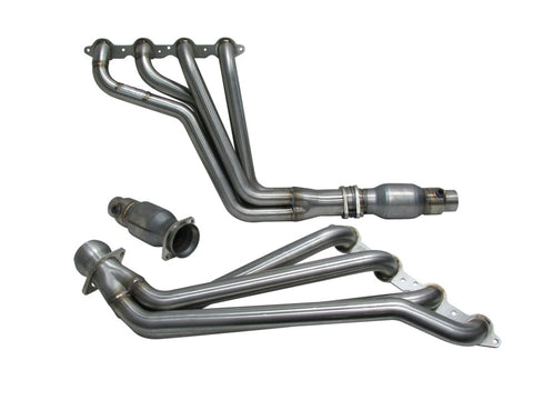 BBK 10-15 Camaro LS3 L99 Long Tube Exhaust Headers With Converters - 1-3/4 304 Stainless - 40215