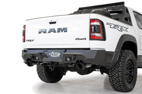 Addictive Desert Designs 2021 Dodge RAM 1500 TRX Stealth Fighter Rear Bumper - Hammer Black - R620081280103