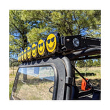 KC HiLiTES 6in. Hard Cover for Gravity Pro6 LED Lights (Single) - Smiley Face- Yellow/Black KC Logo - 5114