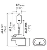 Hella Bulb 894 12V 375W Pgj13 T325 - 894