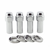 McGard Hex Lug Nut (X-Long Shank - 1.365in.) 7/16-20 / 13/16 Hex / 2.27in. Length (4-Pack) - Chrome - 63015