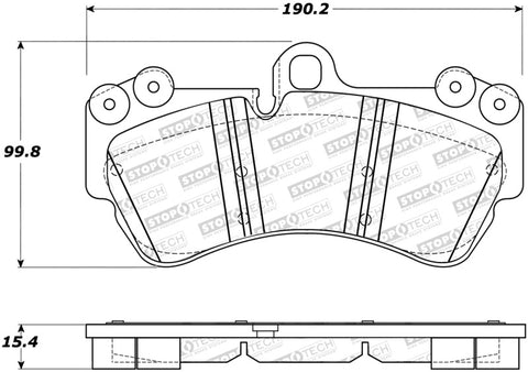 StopTech Street Brake Pads - 308.10070