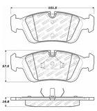 StopTech Street Select Brake Pads - Rear - 305.05580