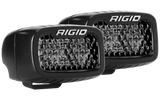 Rigid Industries SR-M Series PRO Midnight Edition - Spot - Diffused - Pair - 902513BLK