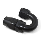 Russell Performance -8 AN Black 180 Degree Full Flow Swivel Hose End - 613515