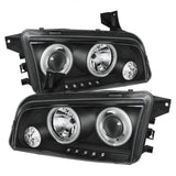 Spyder Dodge Charger 06-10 Projector Headlights Halogen Model CCFL Halo LED Blk PRO-YD-DCH05-CCFL-BK - 5009715